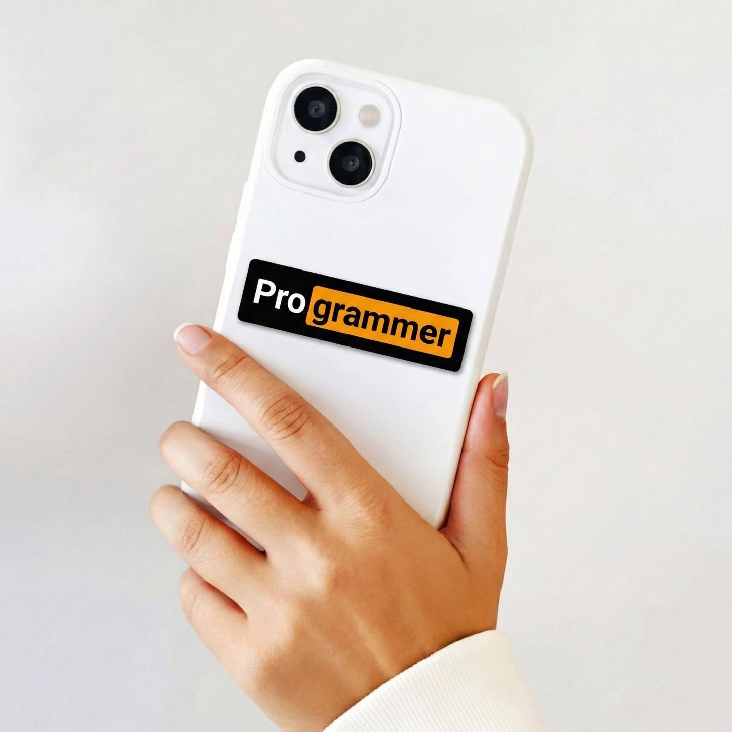 Programmer Typography Sticker