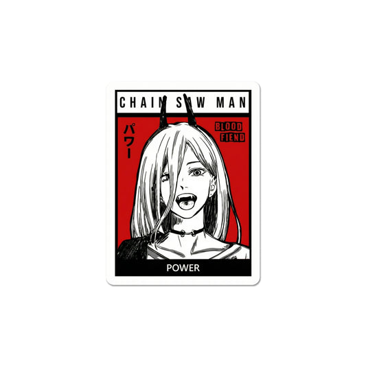 Anime Blood Fiend Inspired Poster Sticker – Red Manga Aesthetic Decal