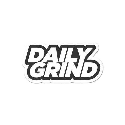 Daily Grind Typography Sticker
