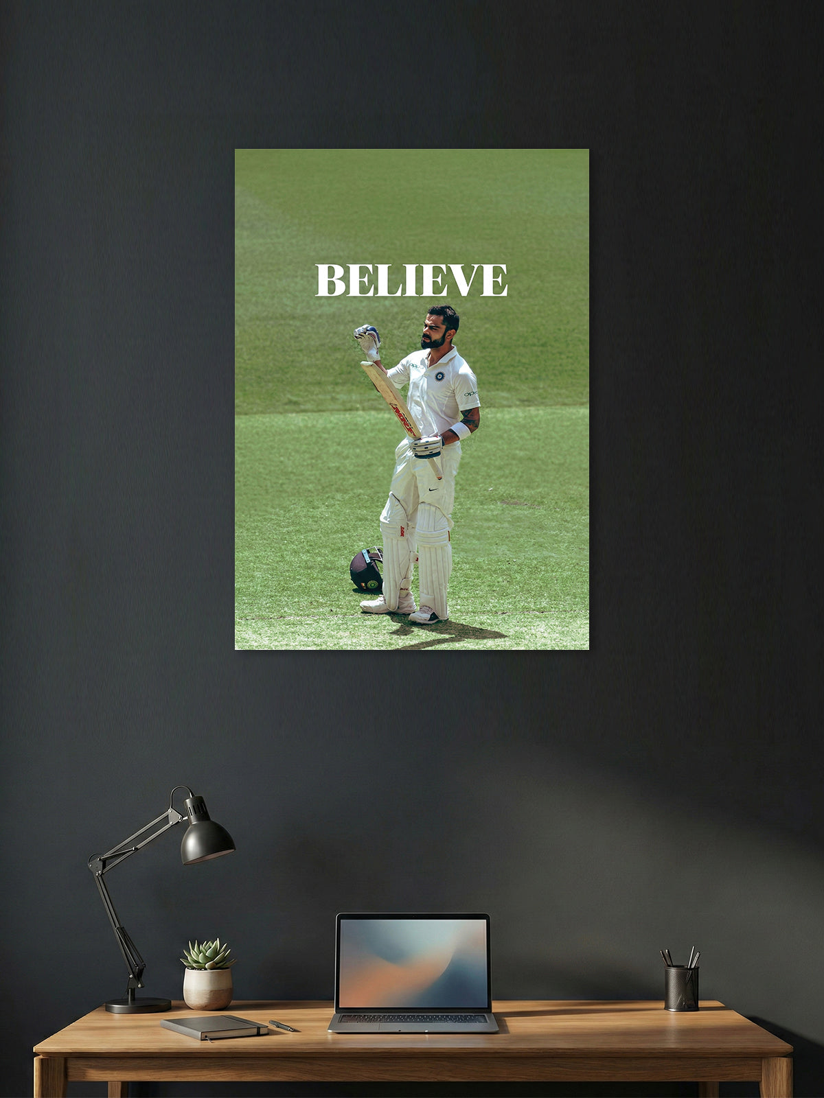 Believe – Indian Cricket Legend Motivational Wall Poster