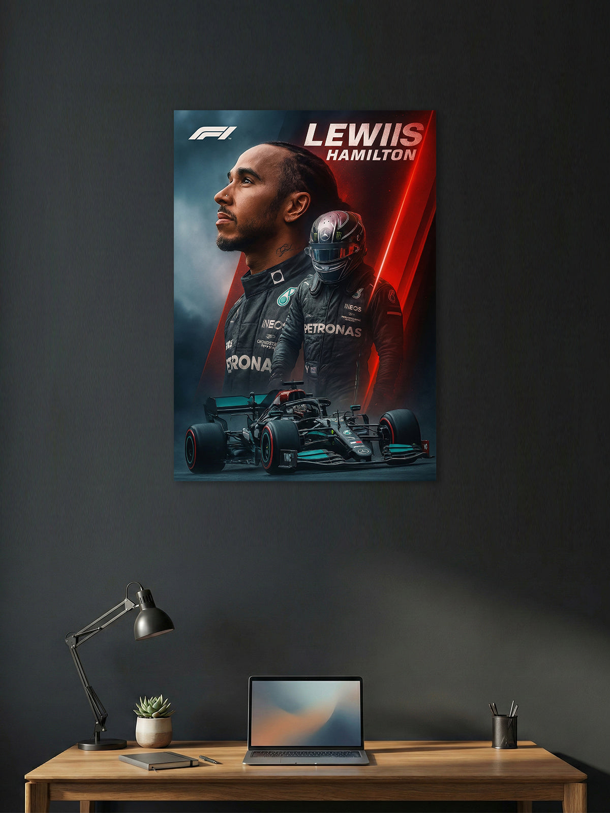 Lewis Hamilton F1 Legend Poster – Formula 1 Wall Art