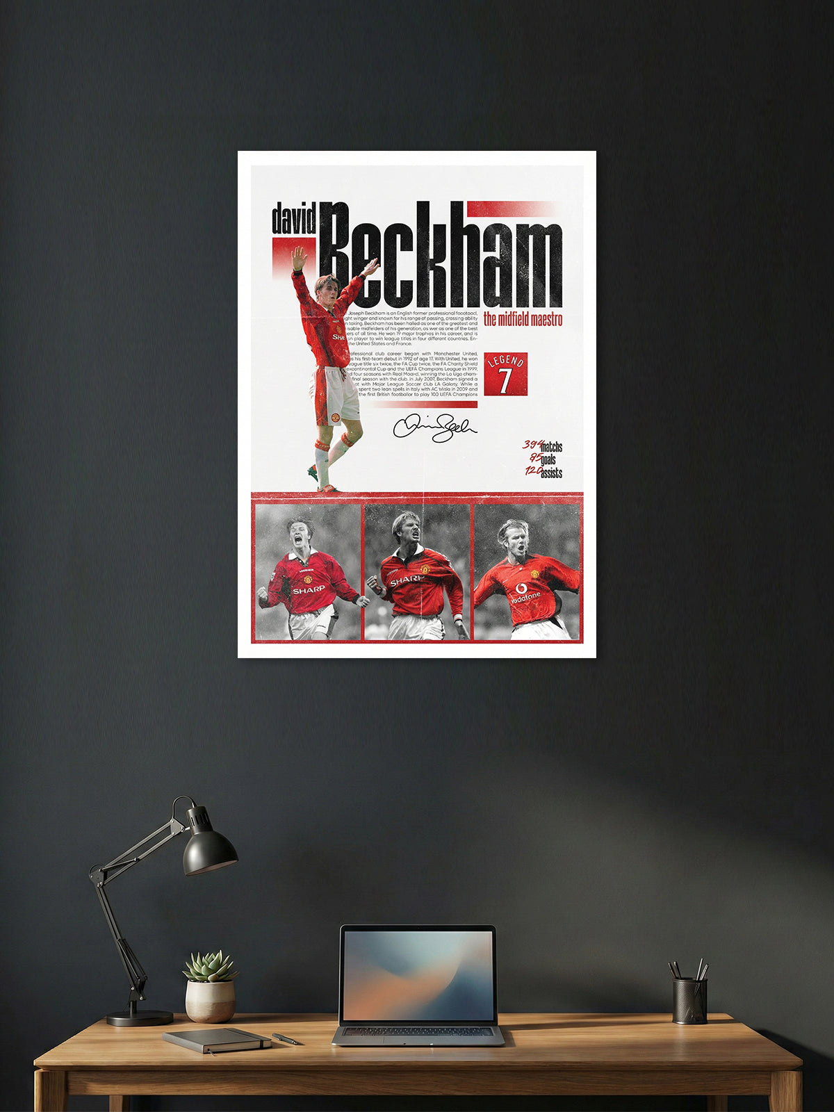 Legend No. 7 – Classic Football Playmaker Tribute Wall Poster