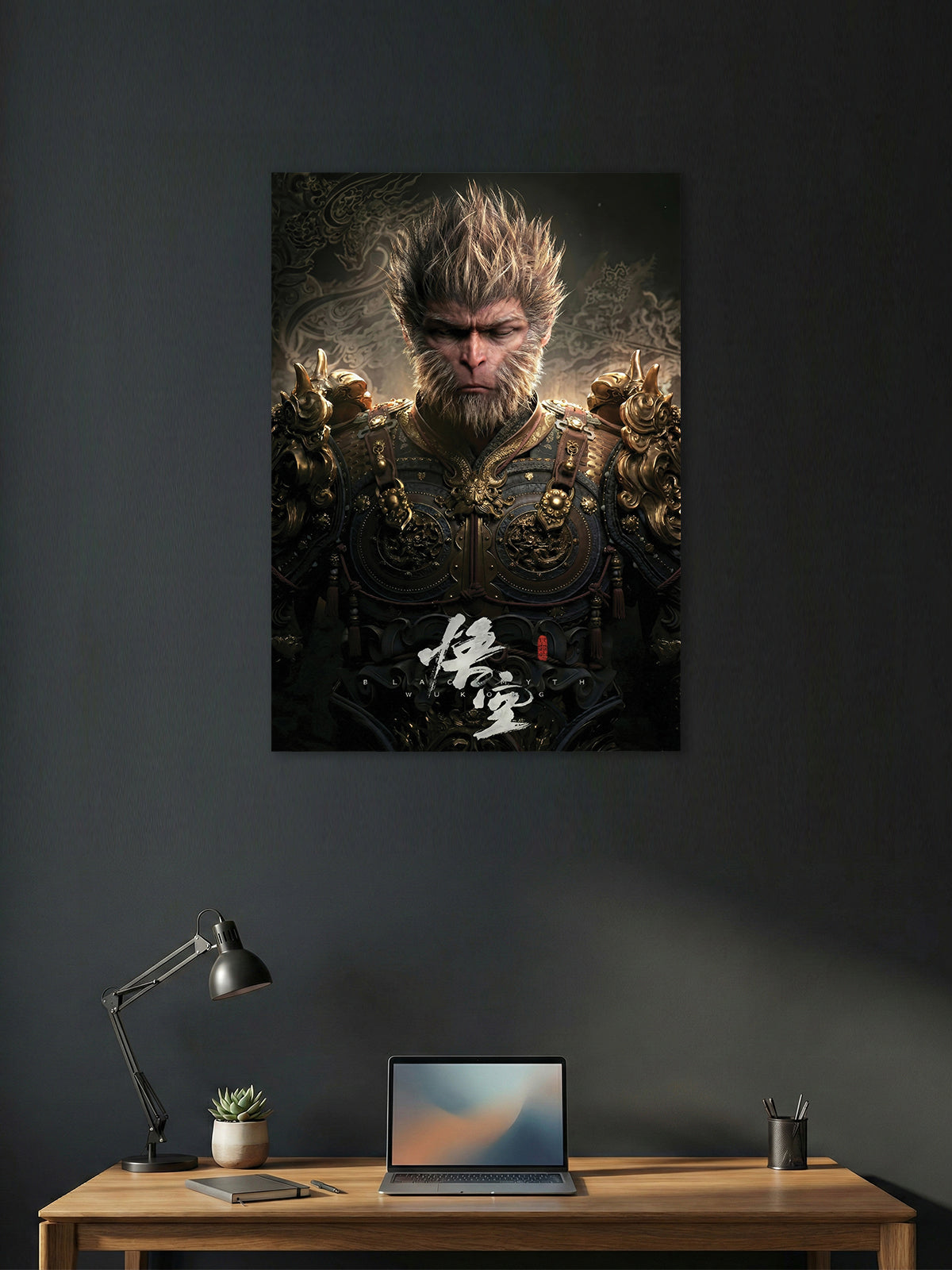 Black Myth: Wukong Epic Warrior Poster – Fantasy Gaming Wall Art