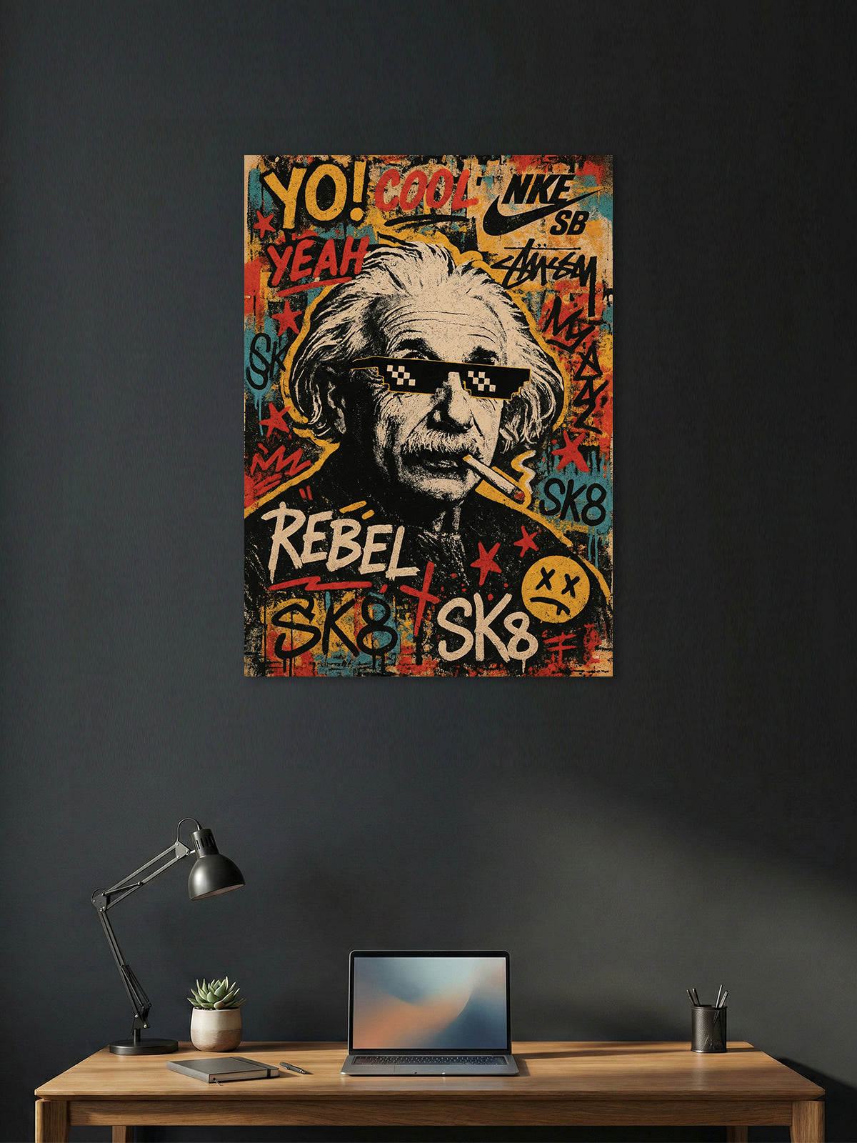 Rebel Genius – Street Art Graffiti Poster