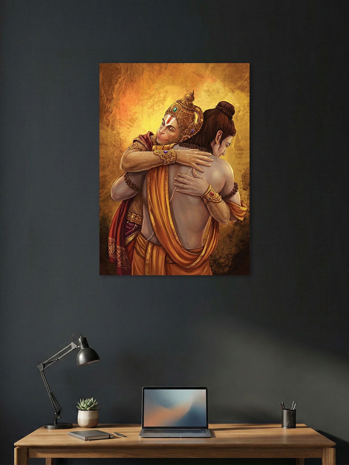 Ram–Hanuman Bhakti Wall Poster