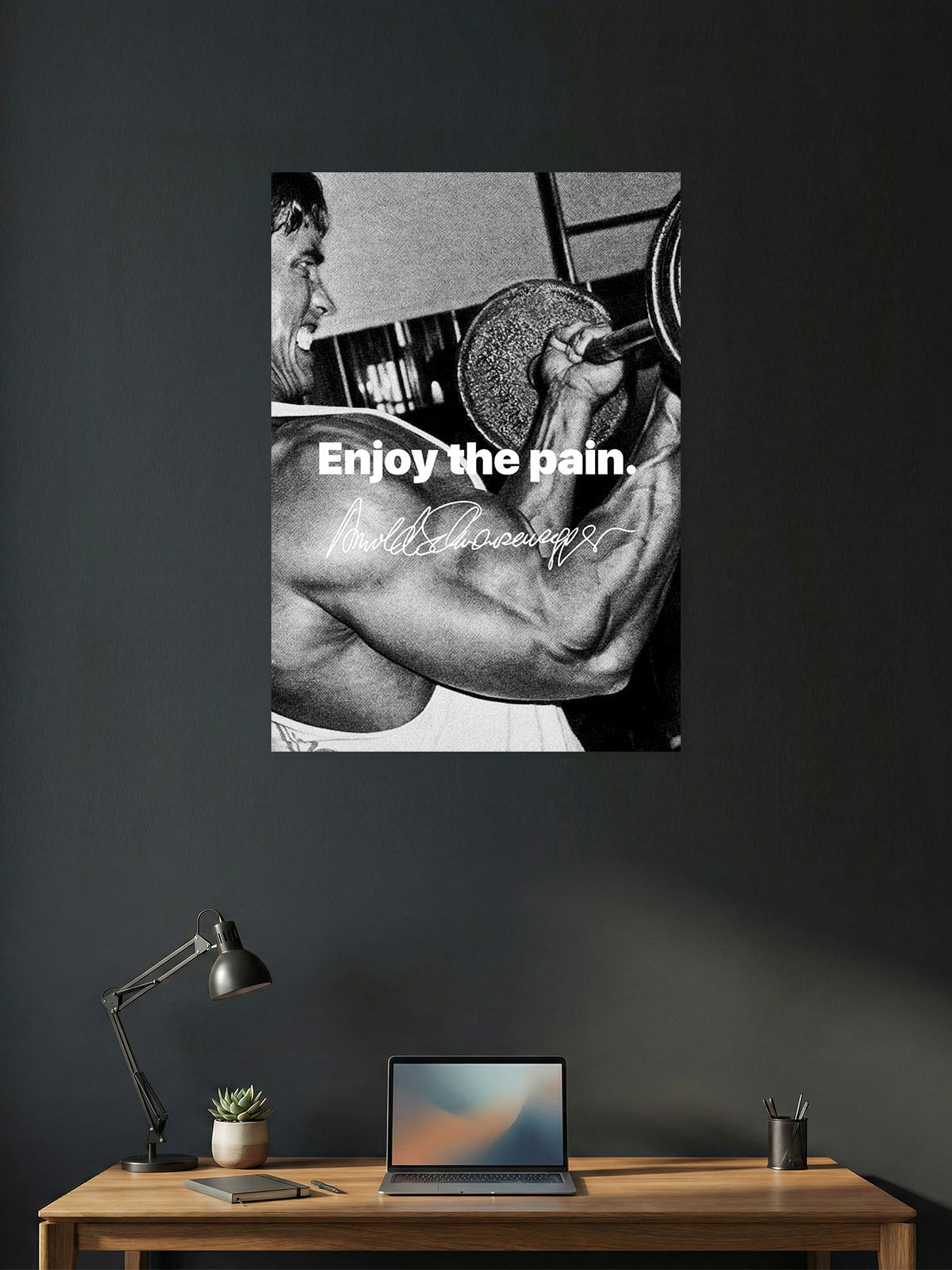 Enjoy the Pain – Gym Motivation Poster