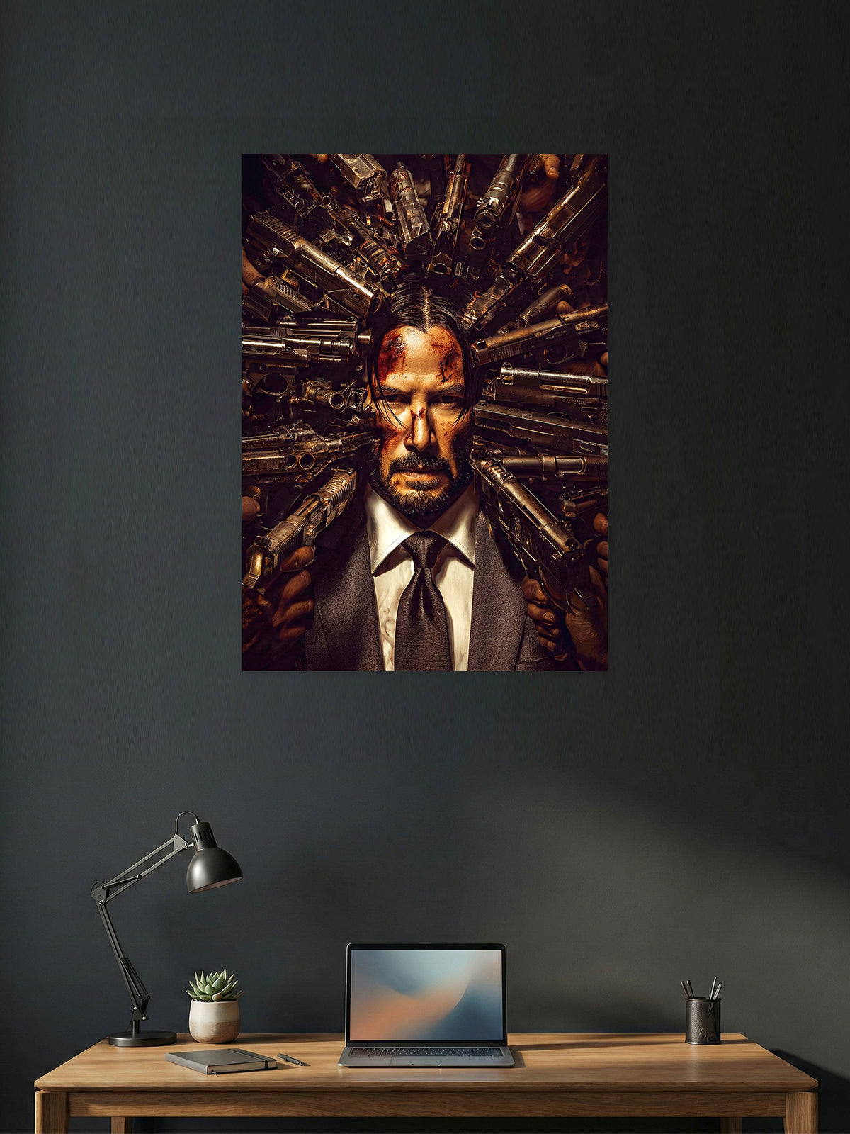 John Wick Poster | Dark Action Cinematic Wall Art