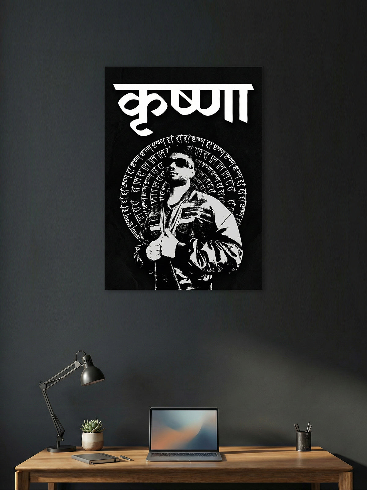 Karma “Kshama” Poster – Hindi Rap Typography Wall Art