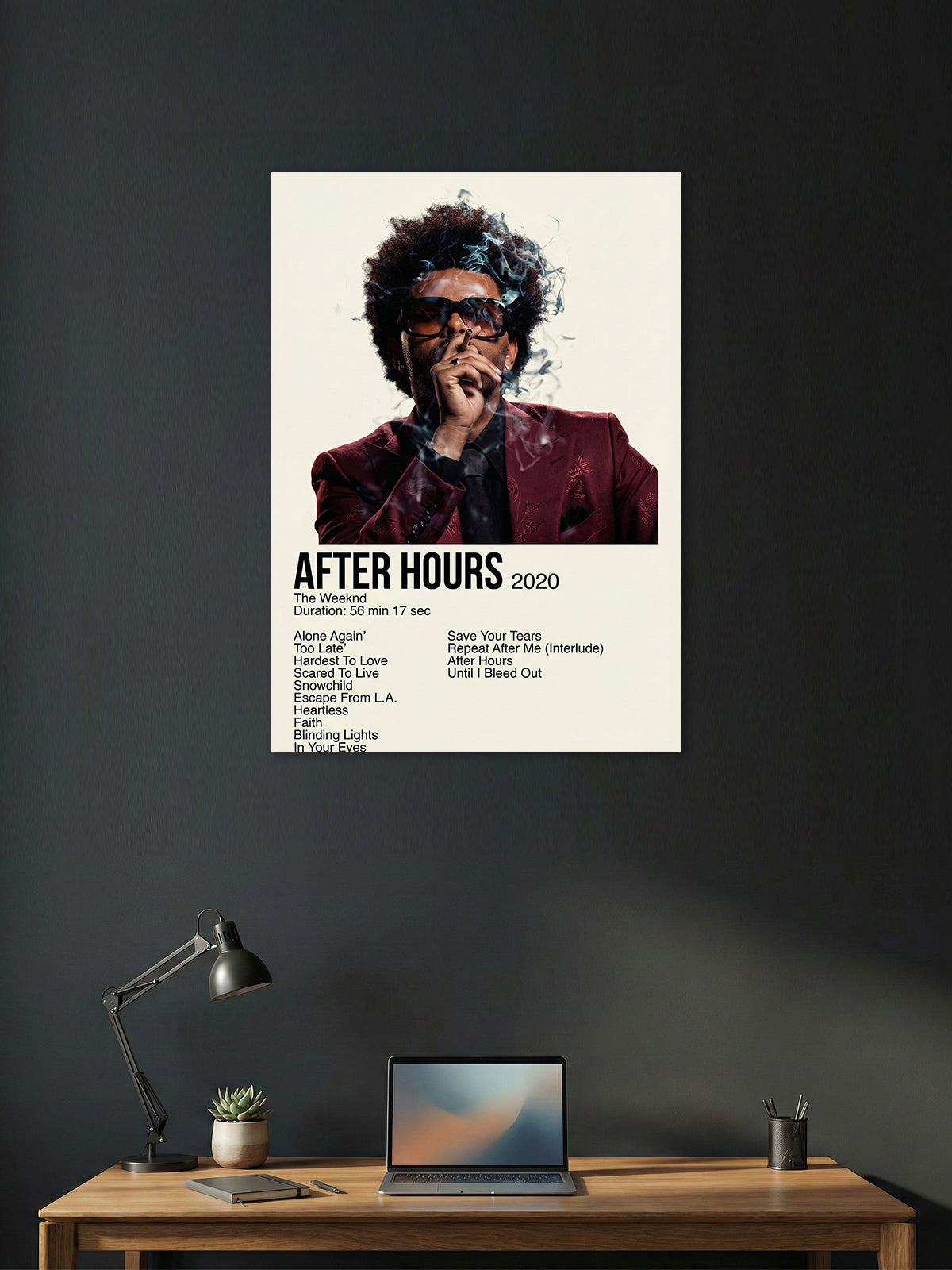 After Hours – The Weeknd Album Art Poster (2020)
