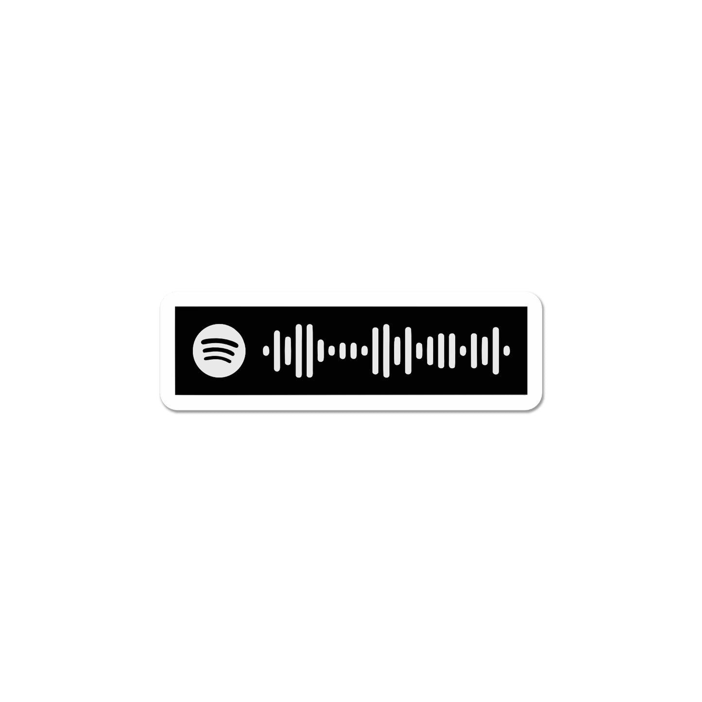Music Wave Sticker – Minimal Black Soundwave Decal