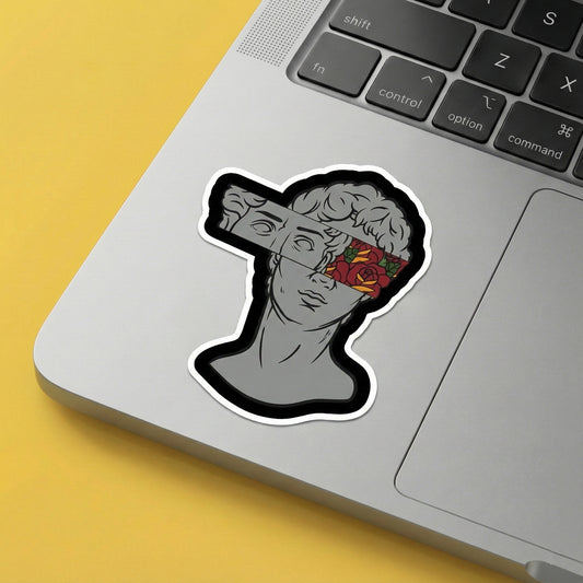 Abstract Classical Statue Sticker – Modern Art Aesthetic Decal