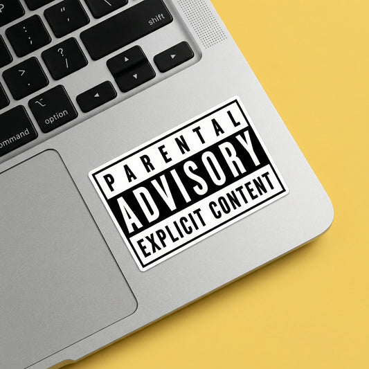 Parental Advisory Explicit Content Sticker