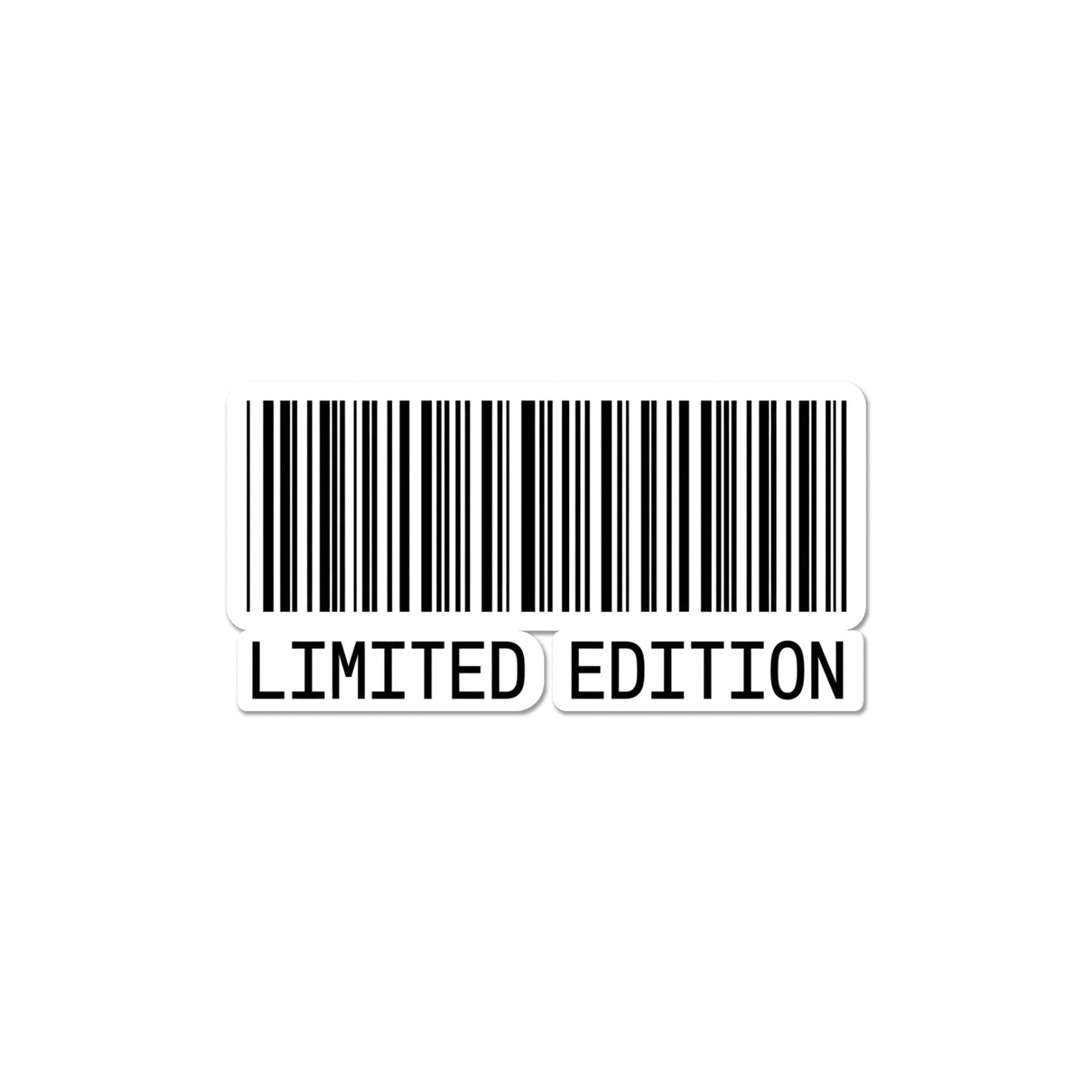 Limited Edition Barcode Sticker