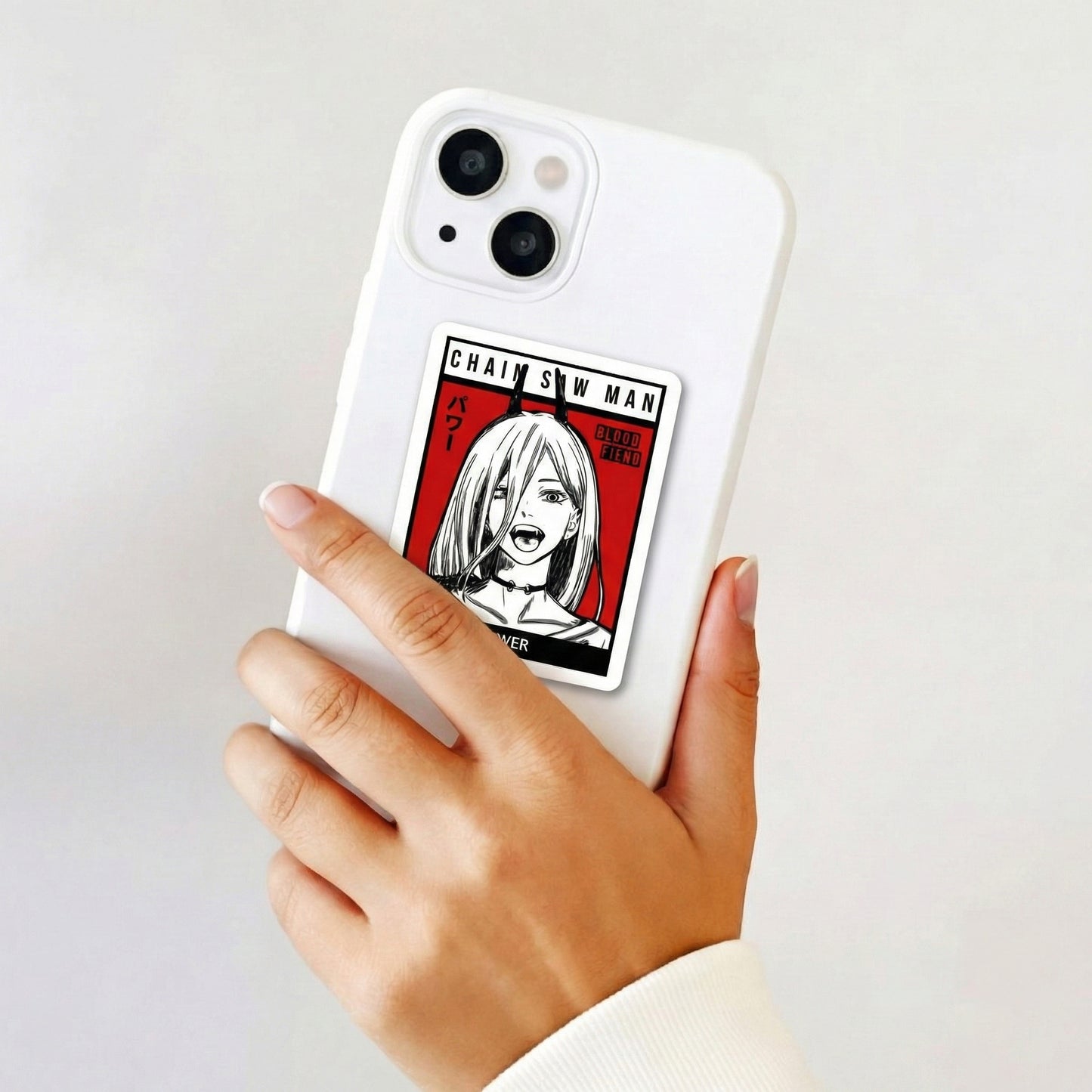 Anime Blood Fiend Inspired Poster Sticker – Red Manga Aesthetic Decal