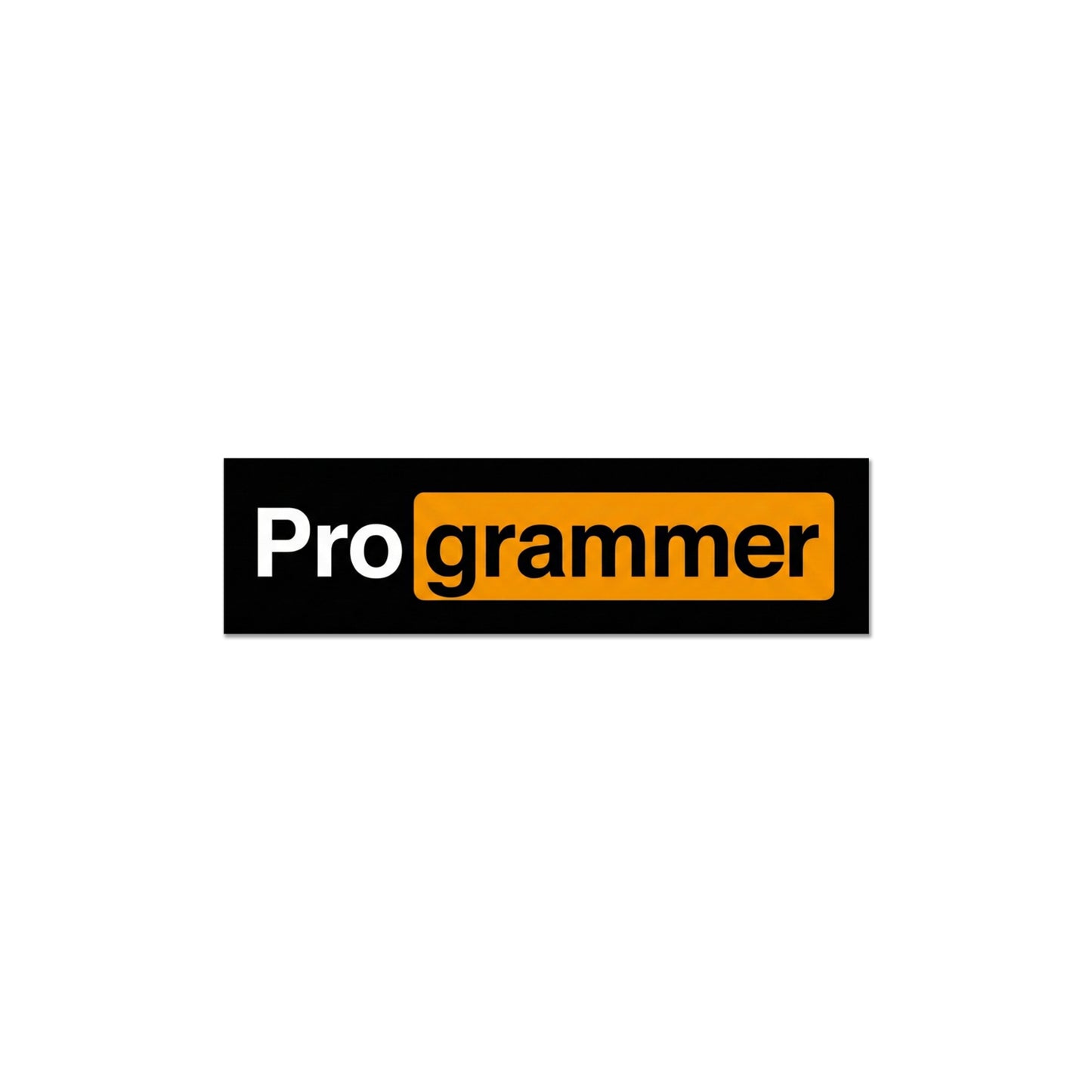 Programmer Typography Sticker