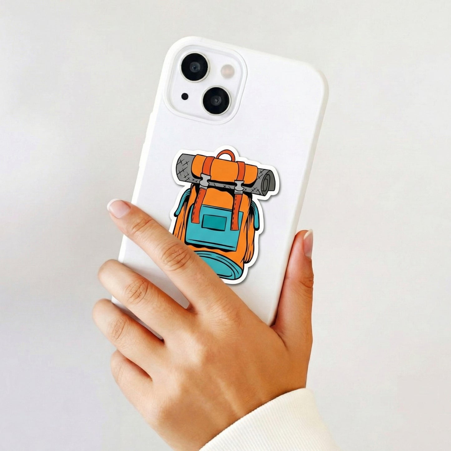 Adventure Backpack Sticker – Hiking Travel Graphic Decal