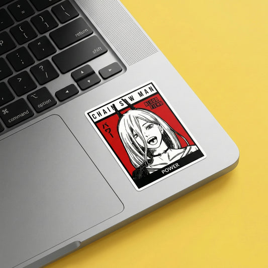 Anime Blood Fiend Inspired Poster Sticker – Red Manga Aesthetic Decal