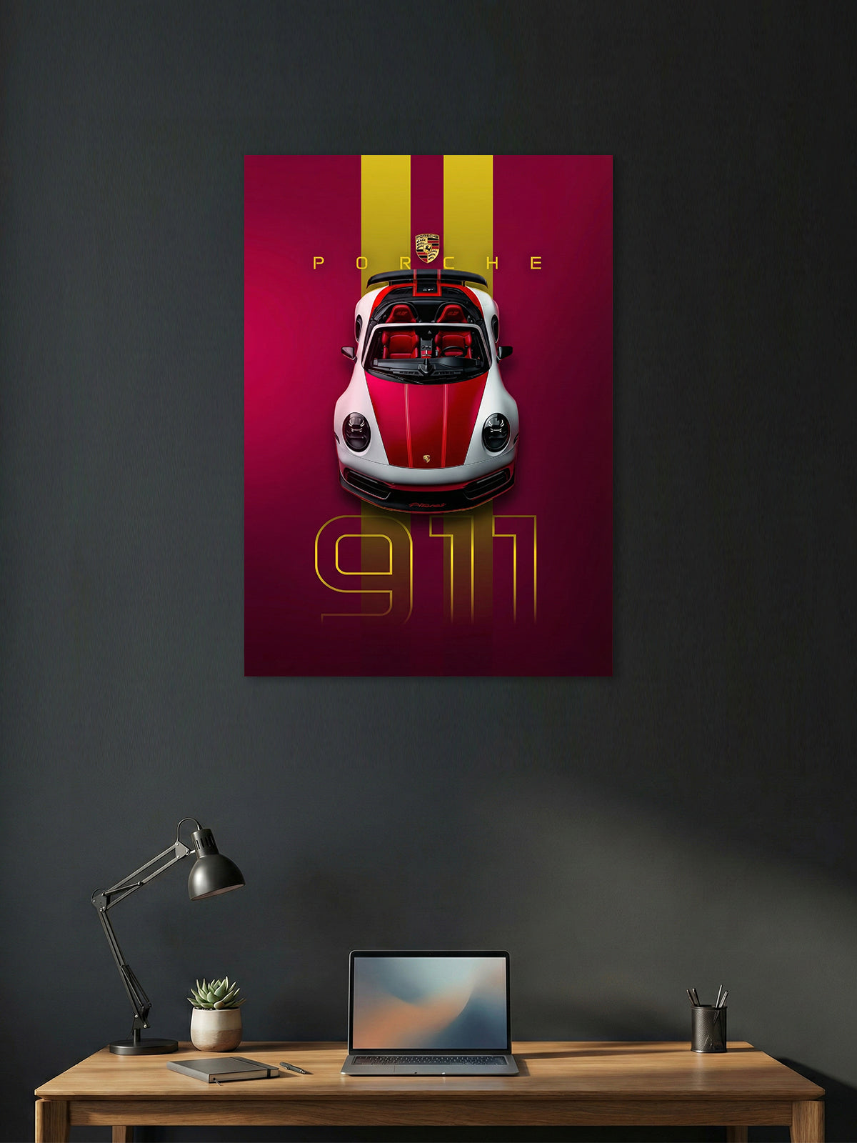 Porsche 911 Premium Wall Poster – Sports Car Art Print