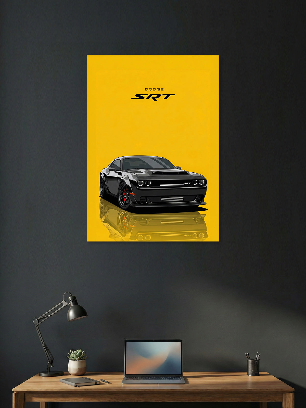 Dodge SRT Wall Poster – Muscle Car Performance Art