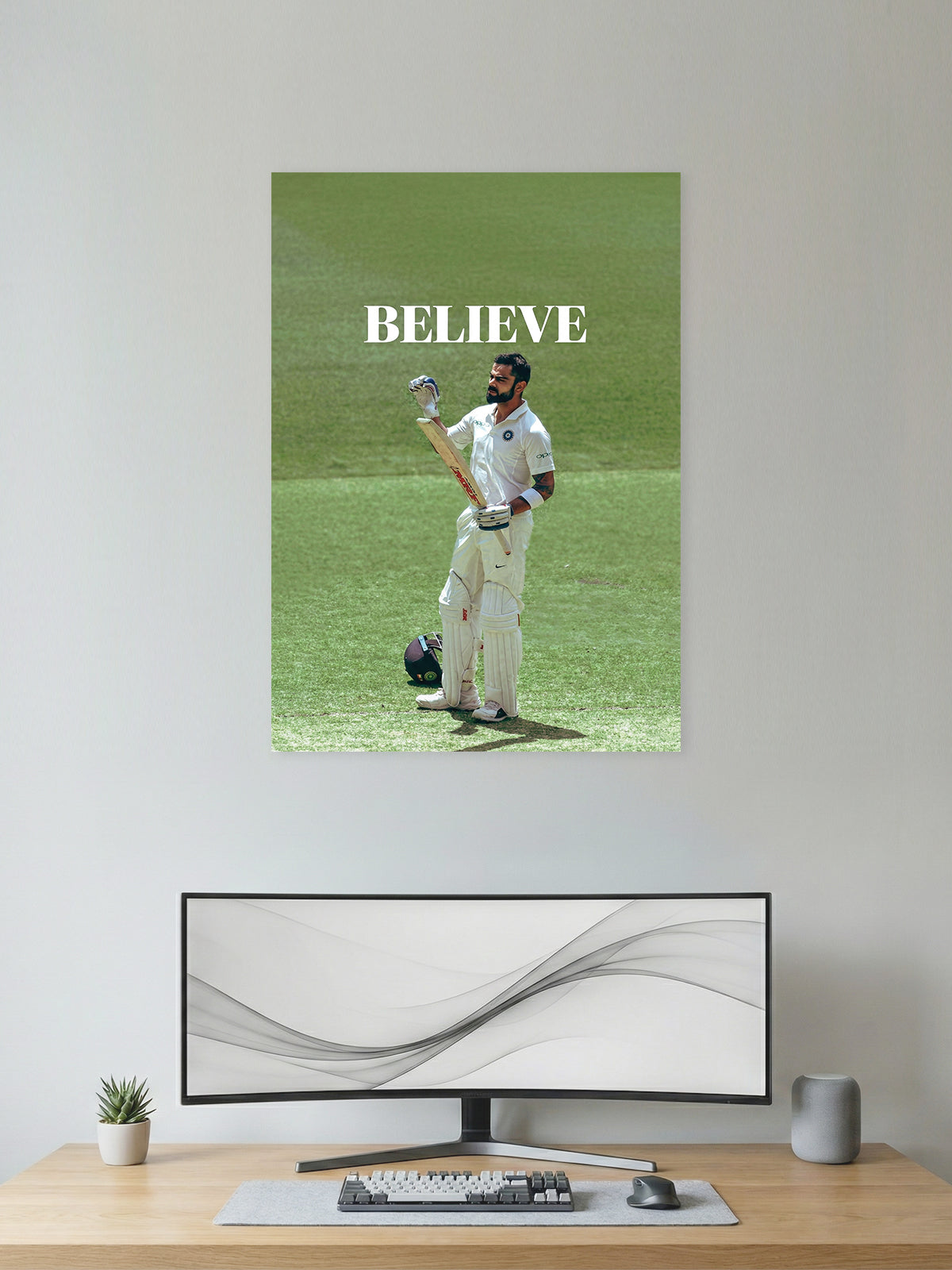 Believe – Indian Cricket Legend Motivational Wall Poster