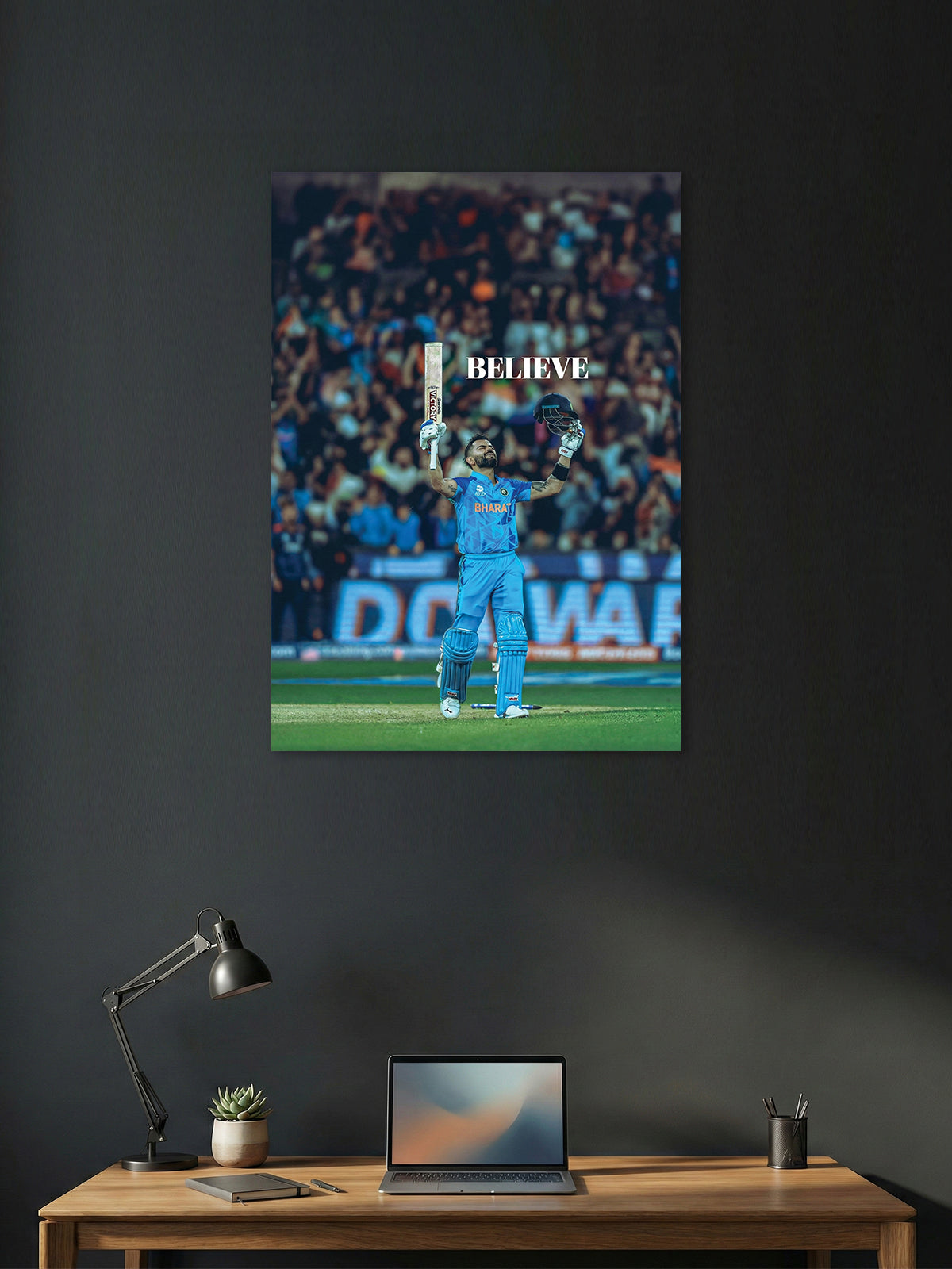 Believe – Indian Cricket Victory Motivational Wall Poster