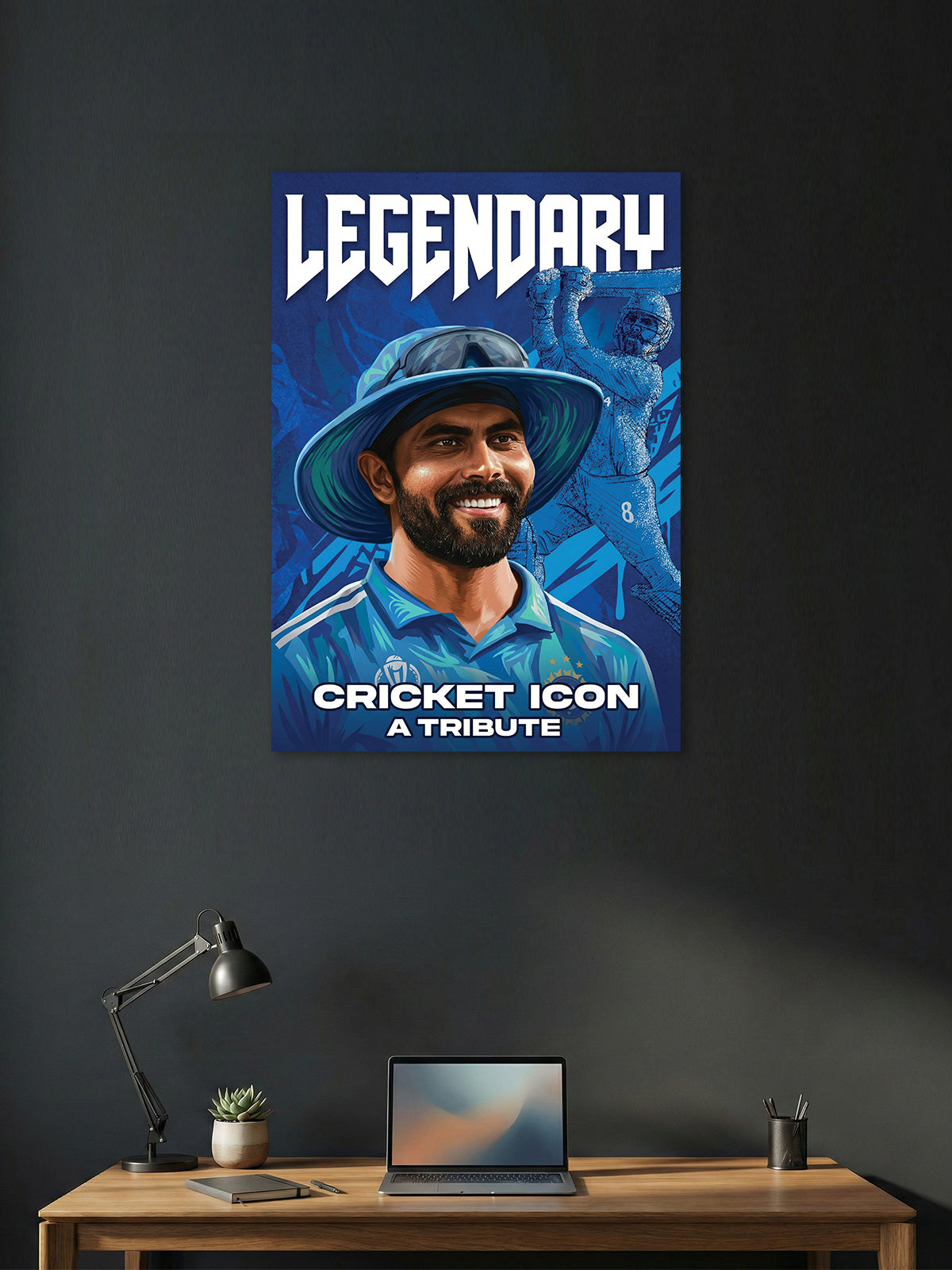 Legendary – Cricket Icon Tribute Wall Poster