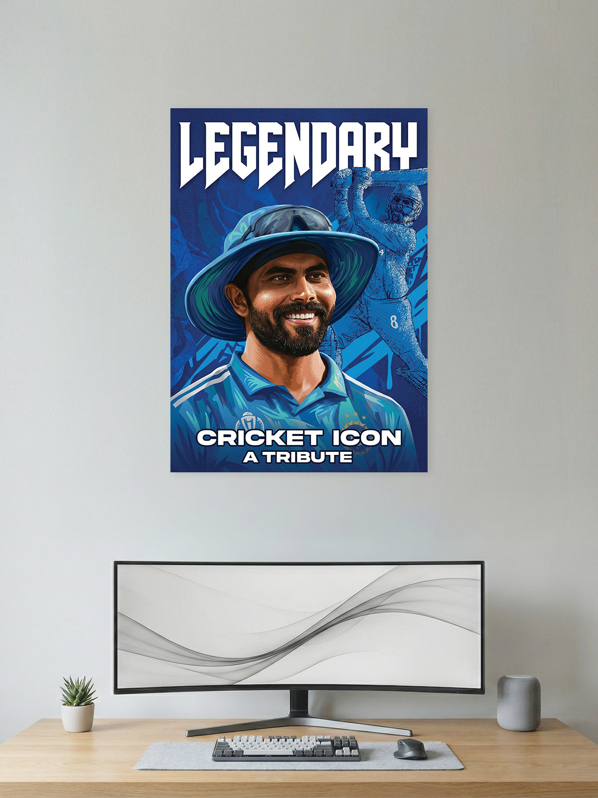 Legendary – Cricket Icon Tribute Wall Poster