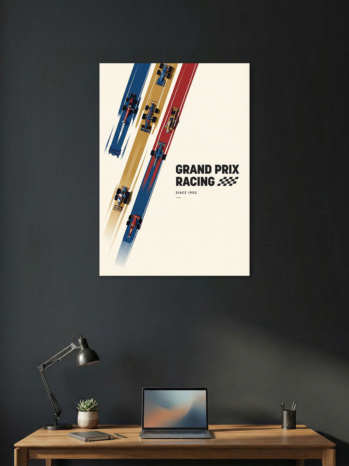 Grand Prix Racing Minimalist Poster – Formula 1 Wall Art