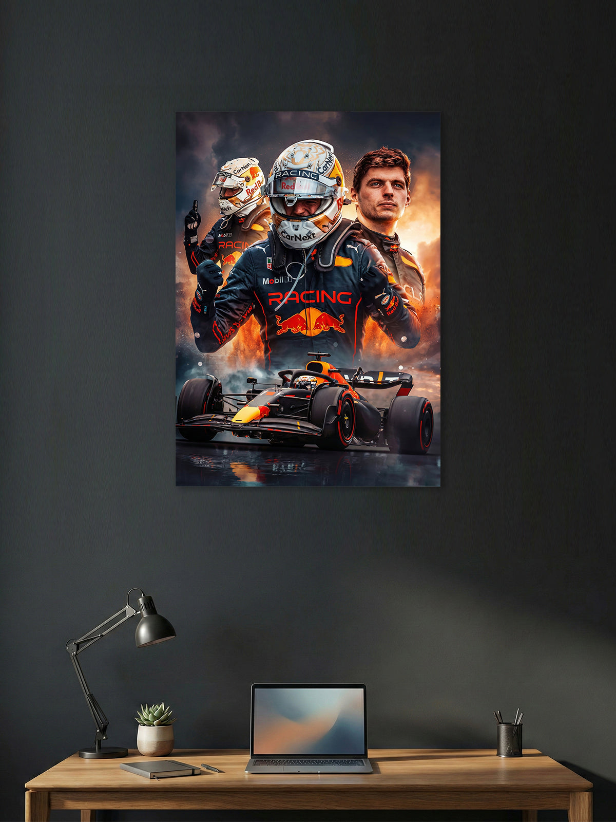 Max Verstappen Red Bull Racing Poster – Formula 1 Wall Art