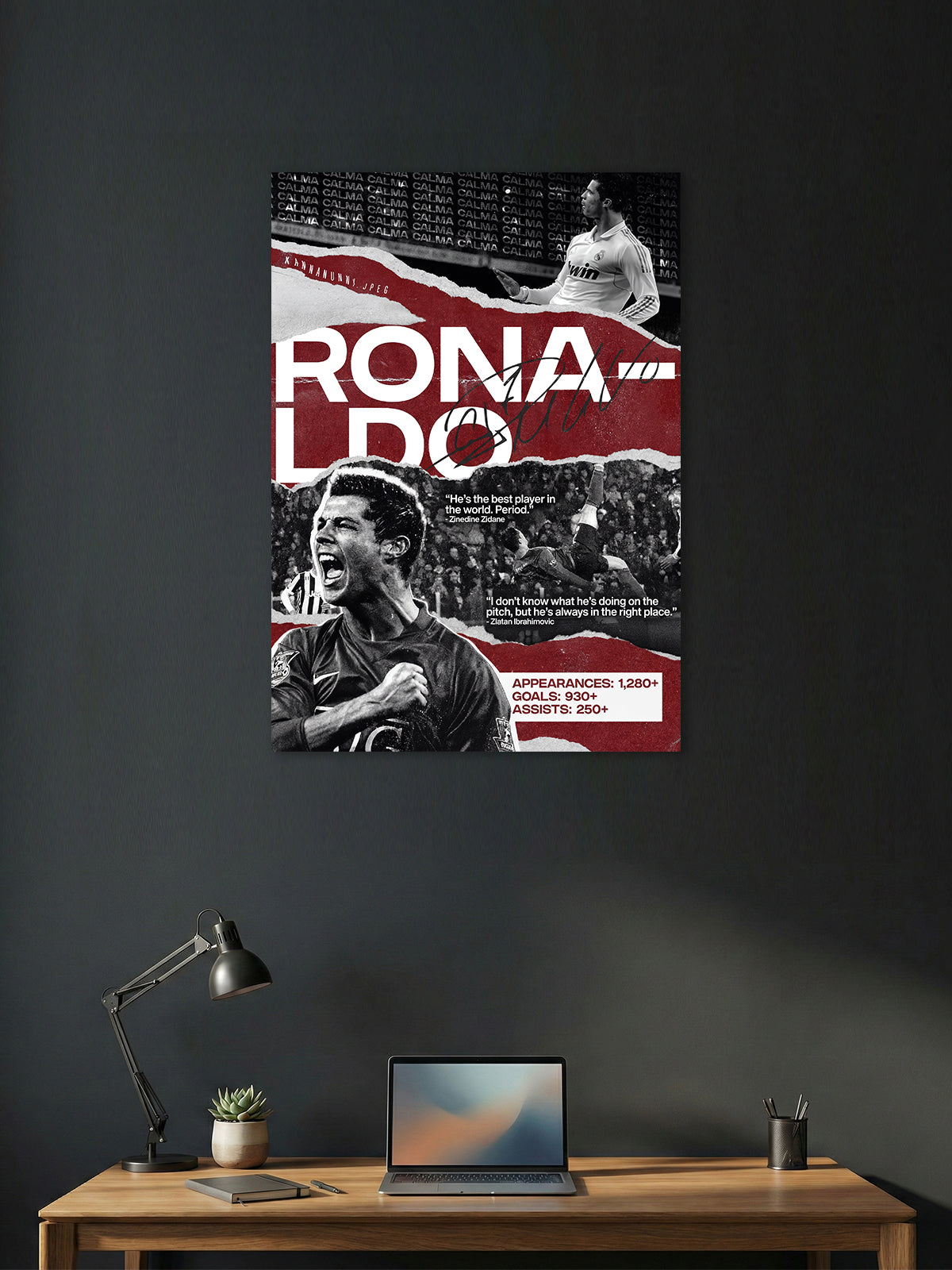 Legacy No. 7 – Football Icon Collage Wall Poster