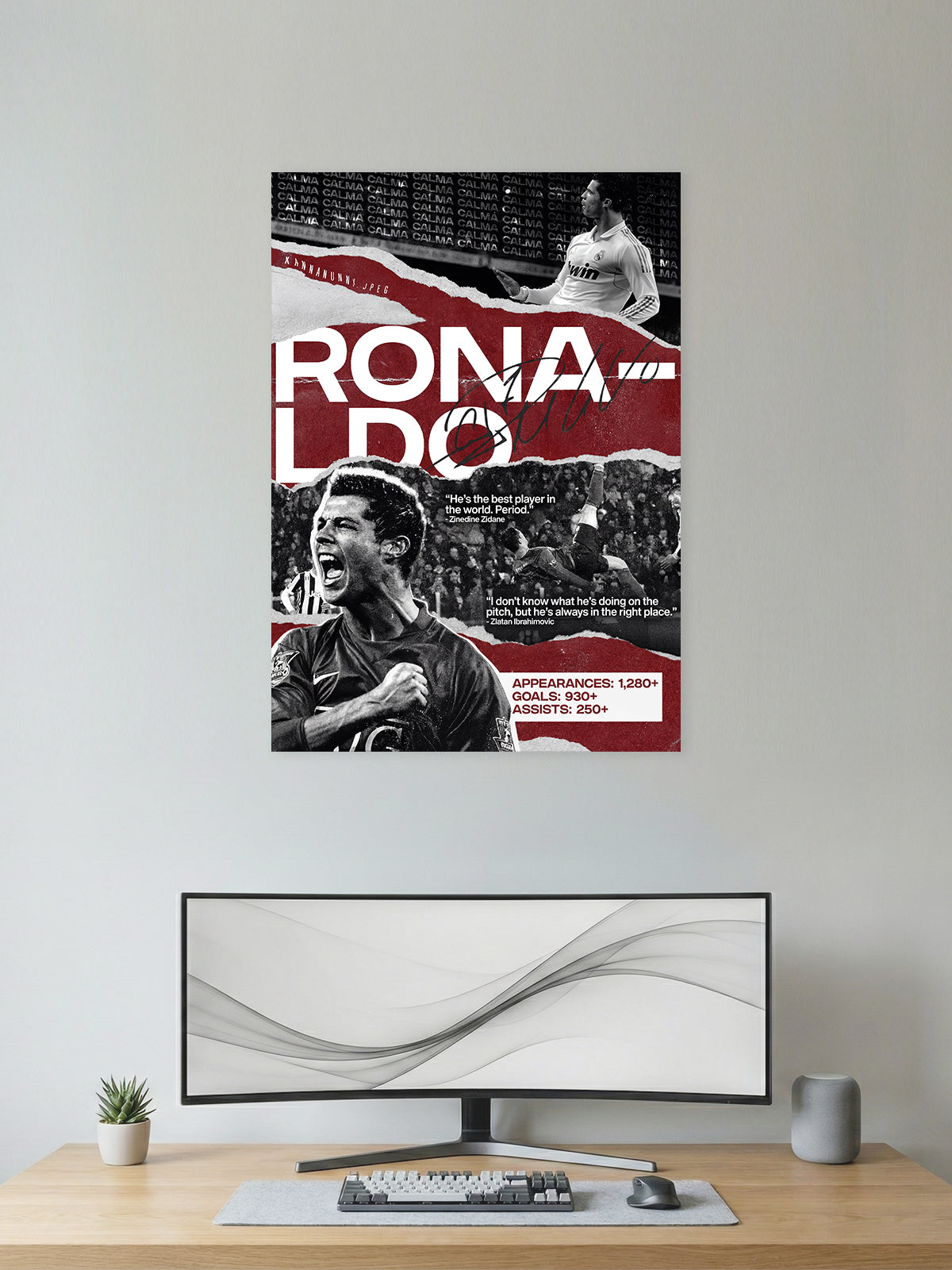 Legacy No. 7 – Football Icon Collage Wall Poster