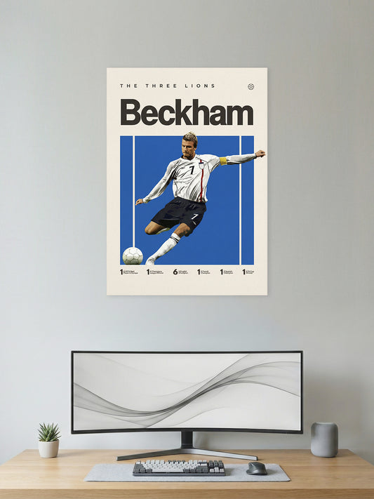Free Kick Legacy – No. 7 Football Icon Wall Poster