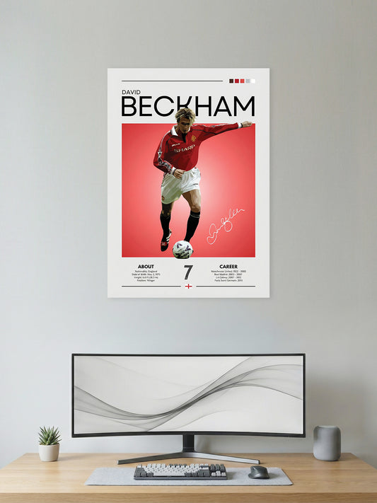 Golden No. 7 – Classic Football Playmaker Wall Poster