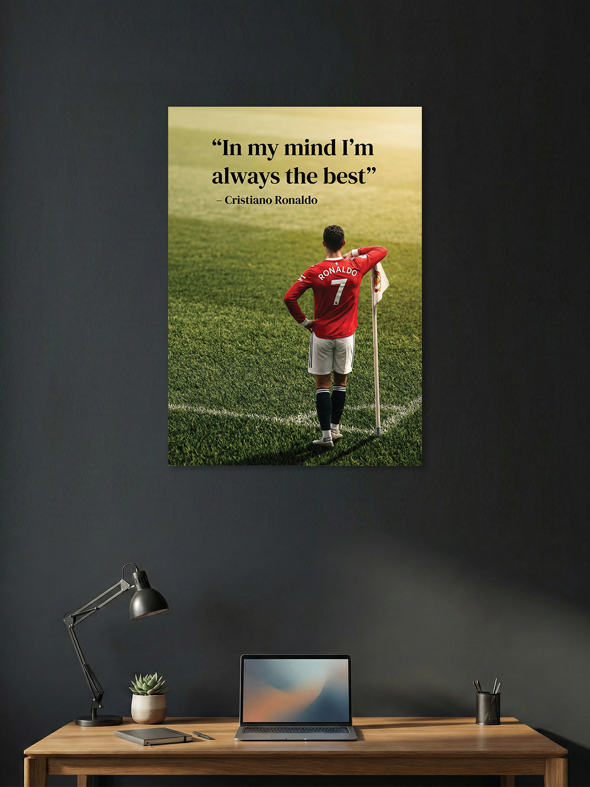 No. 7 Mindset – Elite Football Confidence Wall Poster