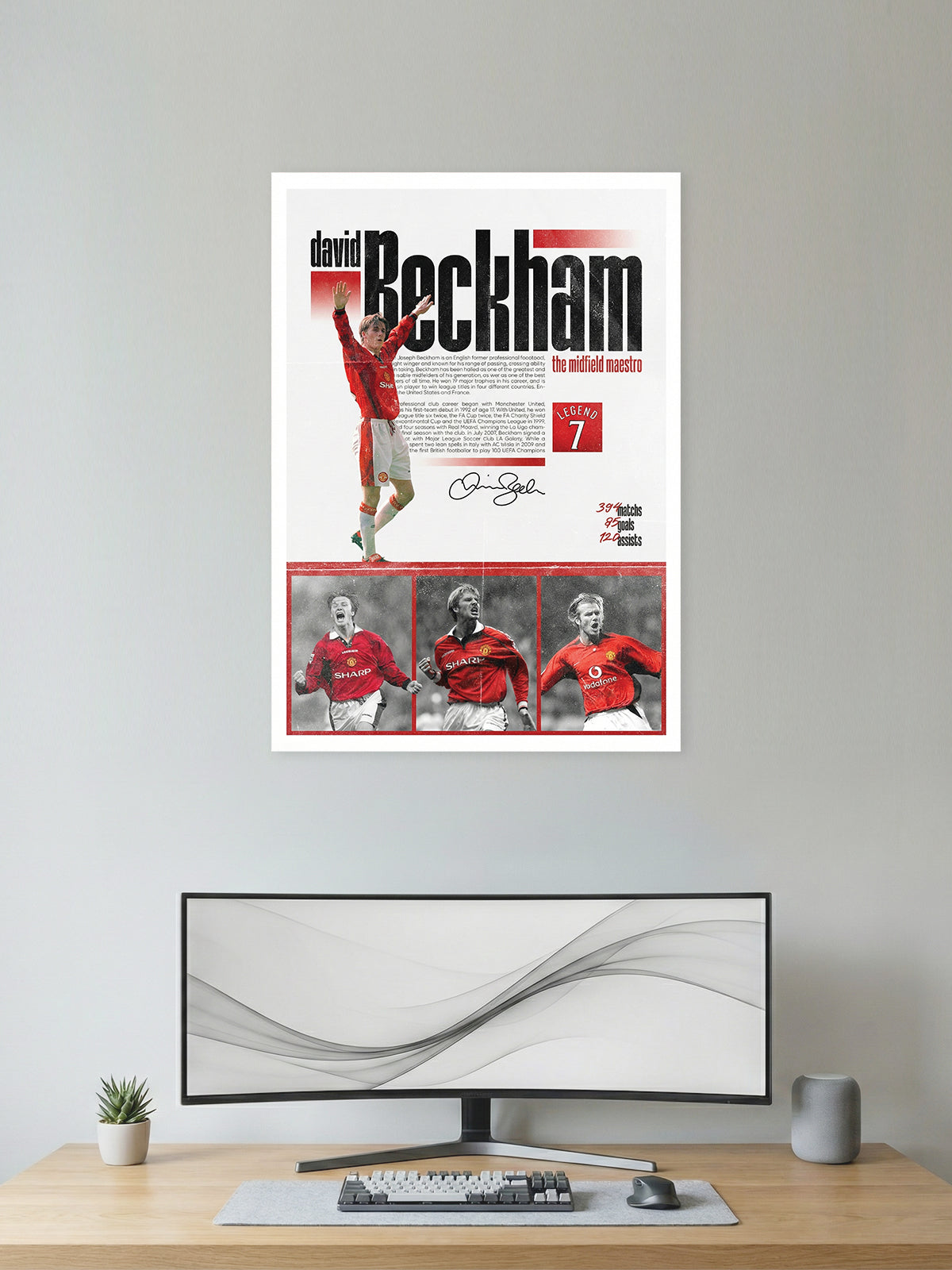 Legend No. 7 – Classic Football Playmaker Tribute Wall Poster