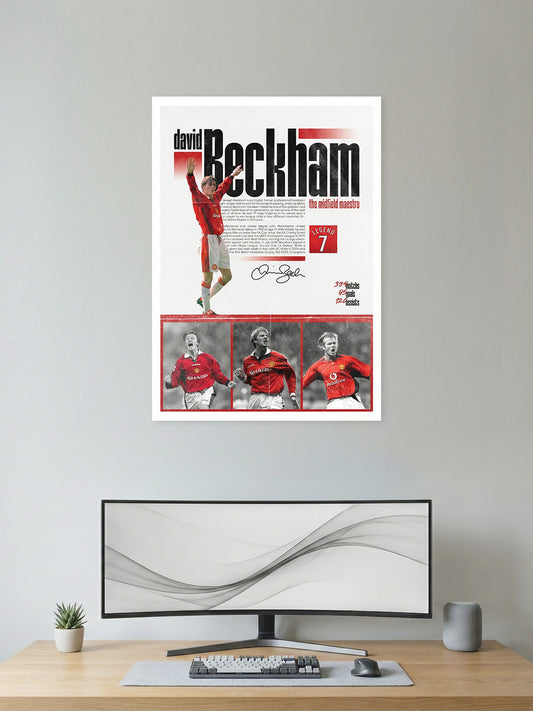 Legend No. 7 – Classic Football Playmaker Tribute Wall Poster