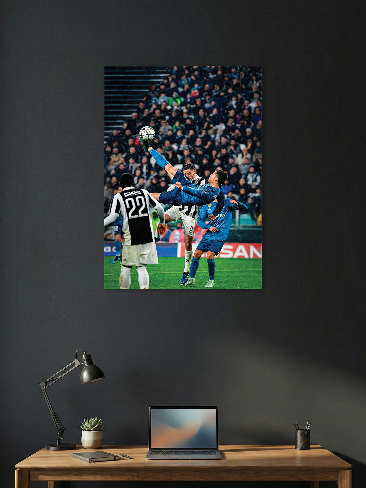 Overhead Glory – Iconic Bicycle Kick Football Wall Poster