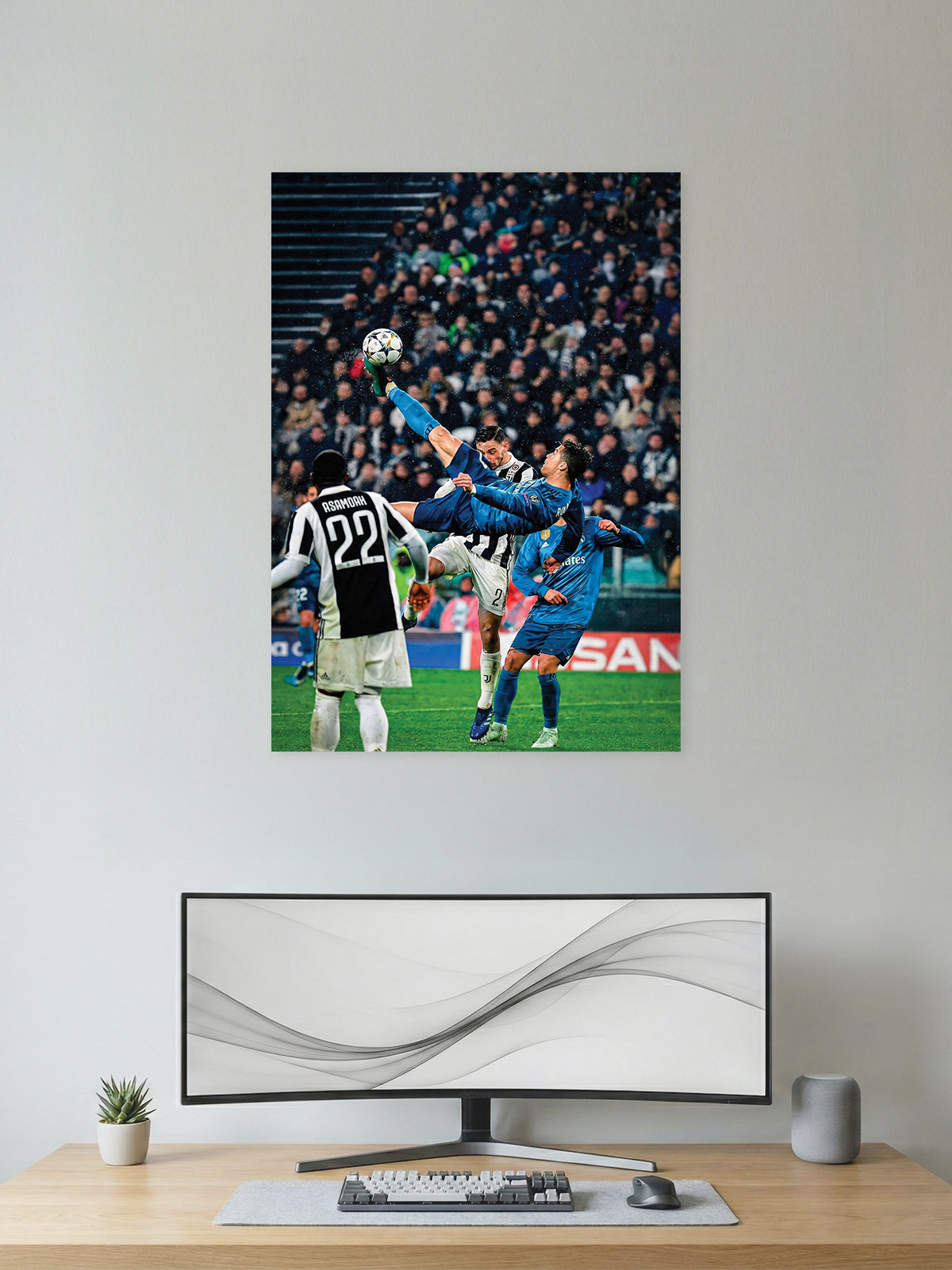 Overhead Glory – Iconic Bicycle Kick Football Wall Poster
