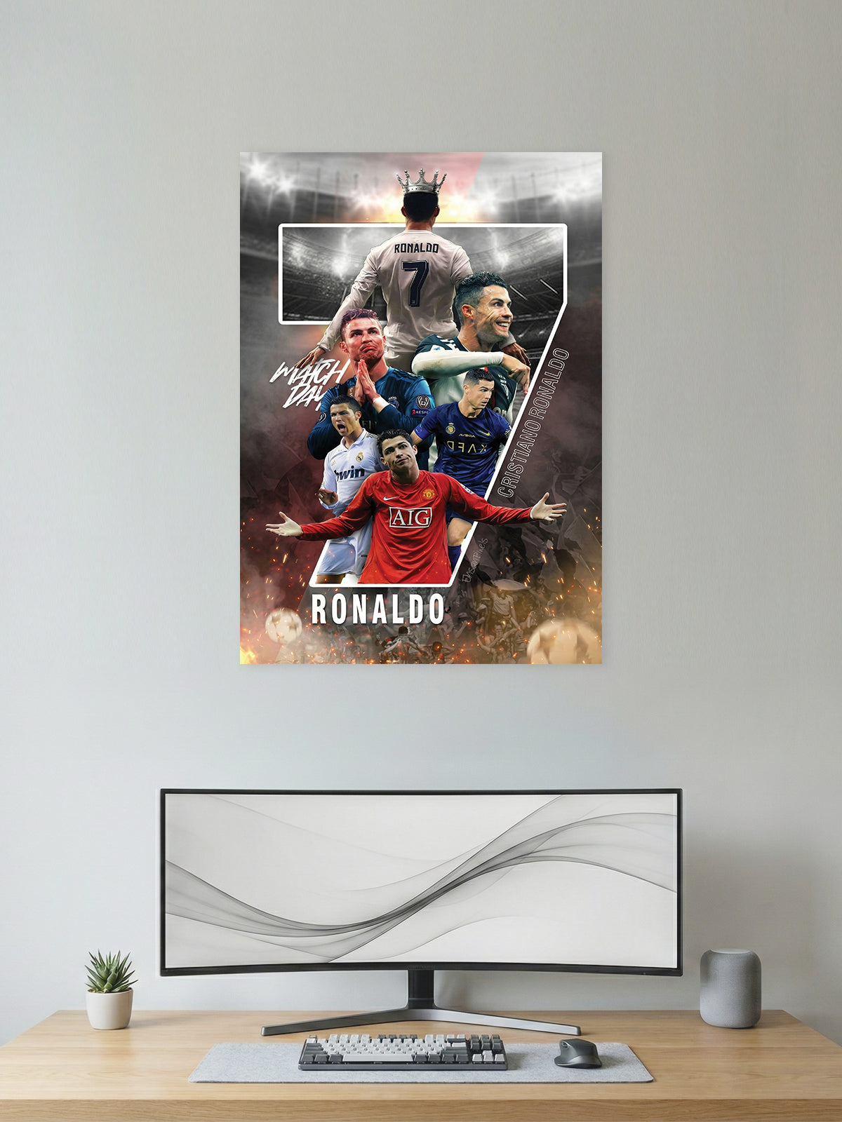 No.7 Immortal Legacy – Elite Football Career Art Wall Poster