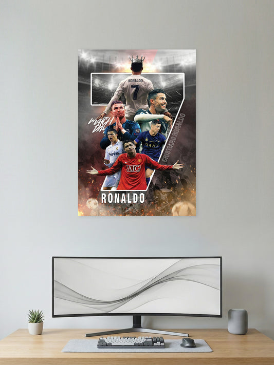 No.7 Immortal Legacy – Elite Football Career Art Wall Poster