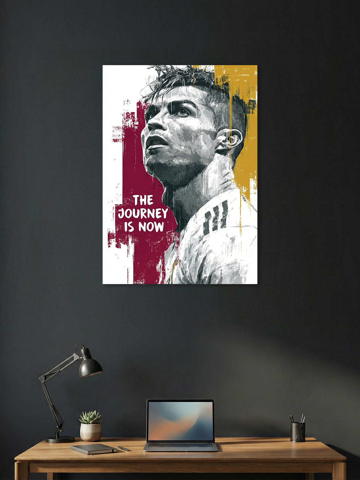 The Journey Is Now Football Wall Poster