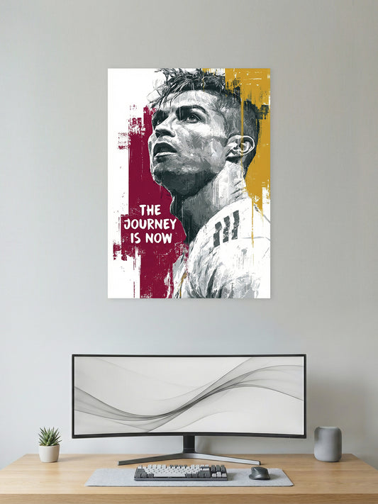 The Journey Is Now Football Wall Poster