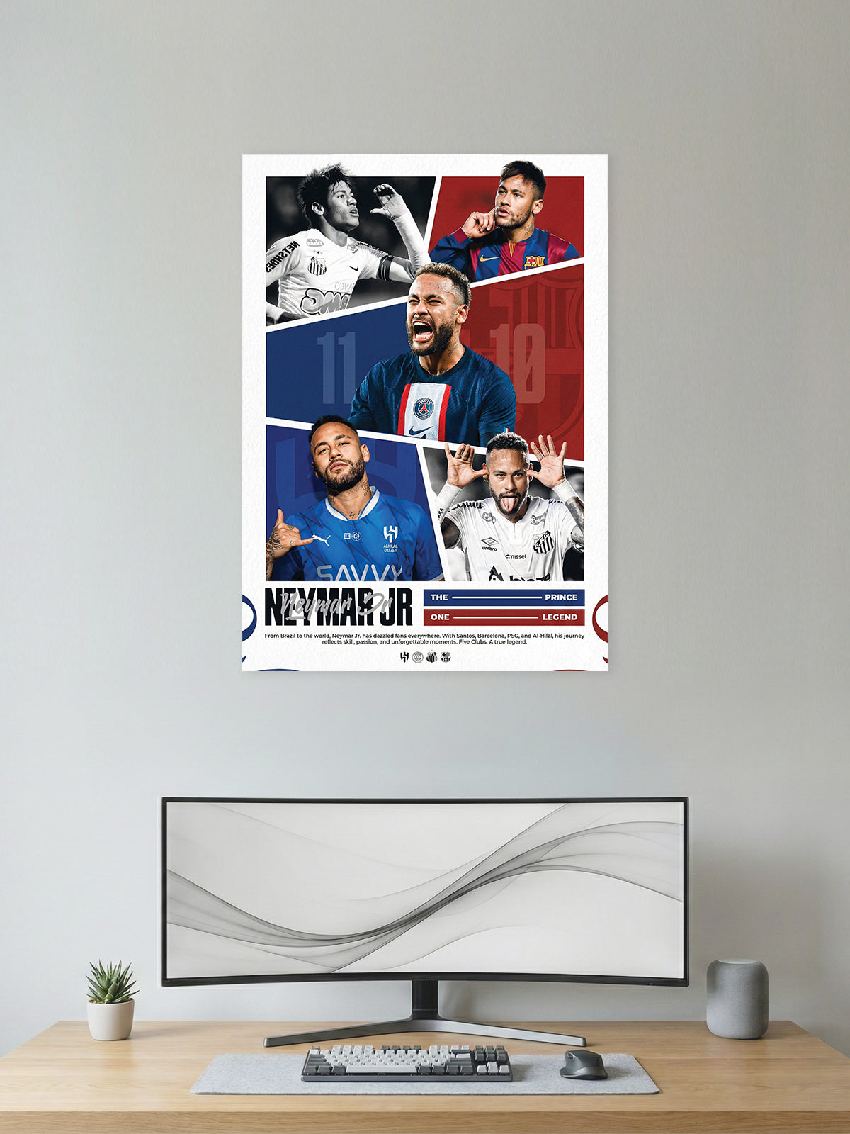 The Prince of Flair Football Wall Poster