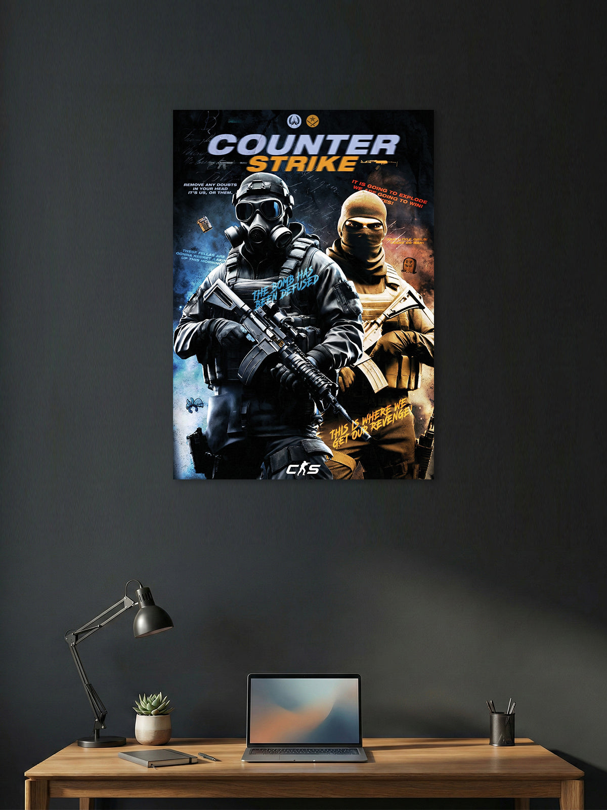 Counter-Strike Tactical Warfare Poster – Gaming Wall Art