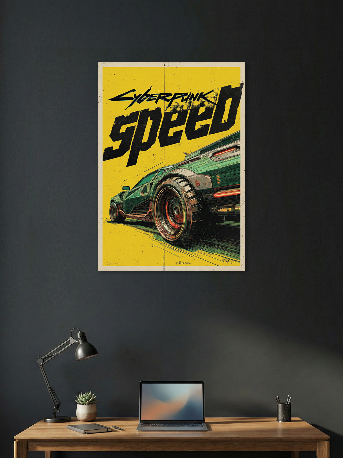 Cyberpunk Speed – Neon Racing Poster