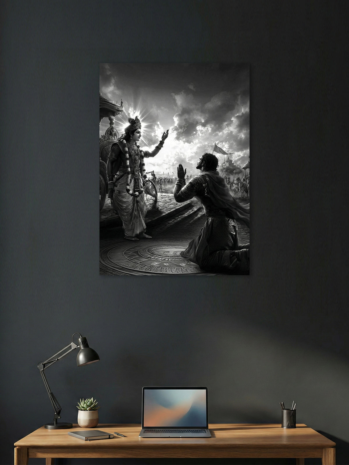 Krishna’s Guidance – Battlefield of Dharma Poster
