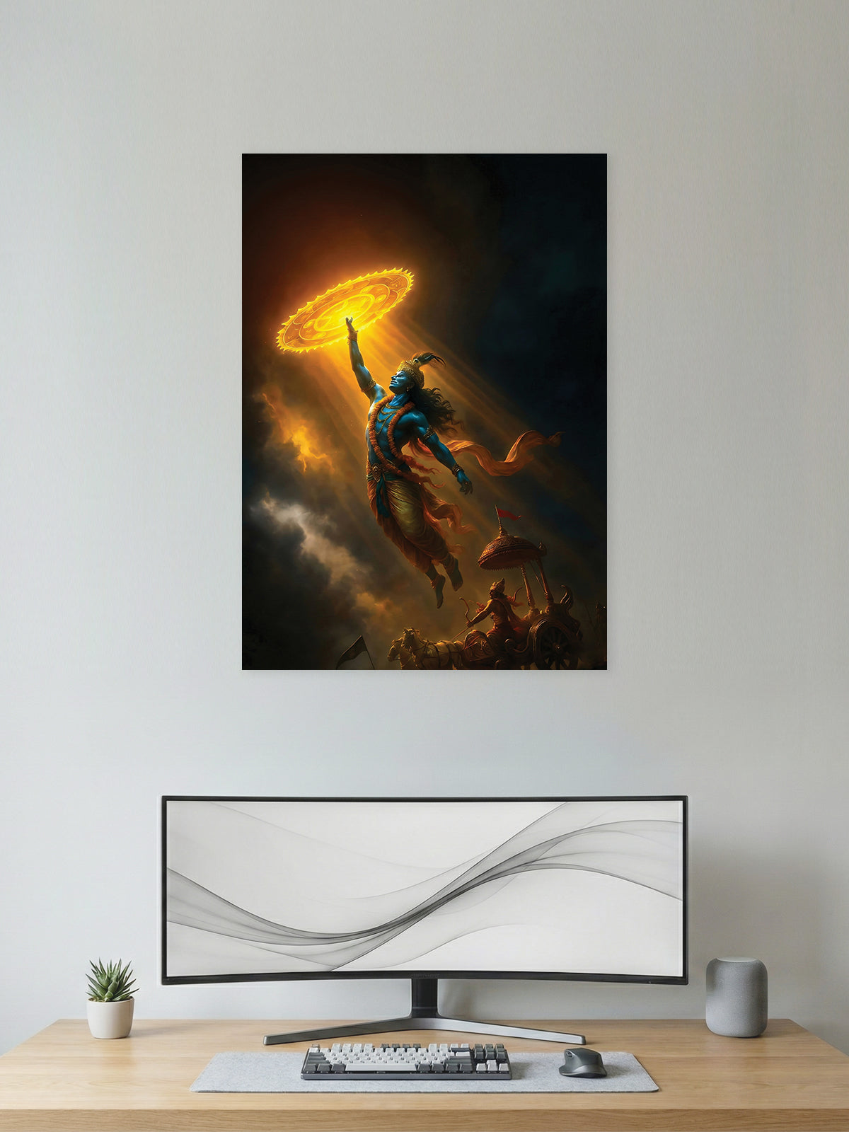 Krishna – Sudarshan Chakra of Dharma Poster