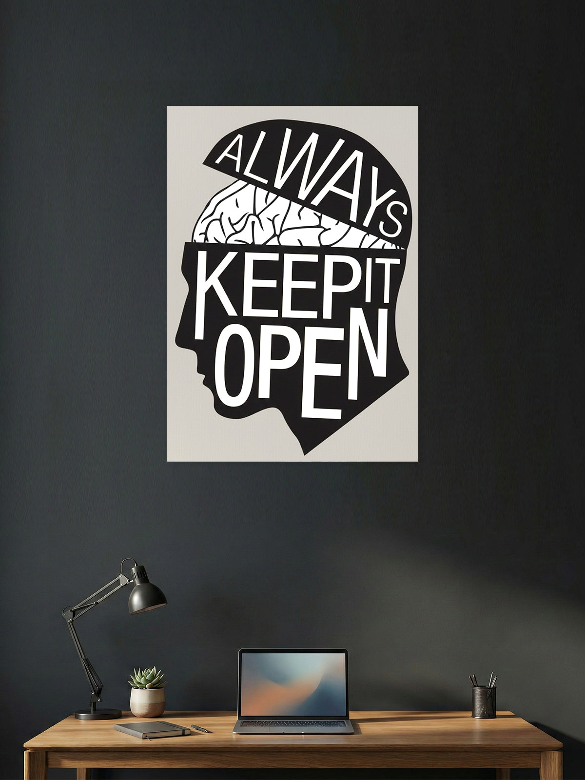 Always Keep It Open – Mindset Motivation Poster
