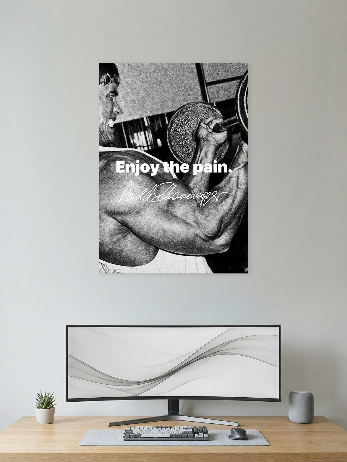 Enjoy the Pain – Gym Motivation Poster