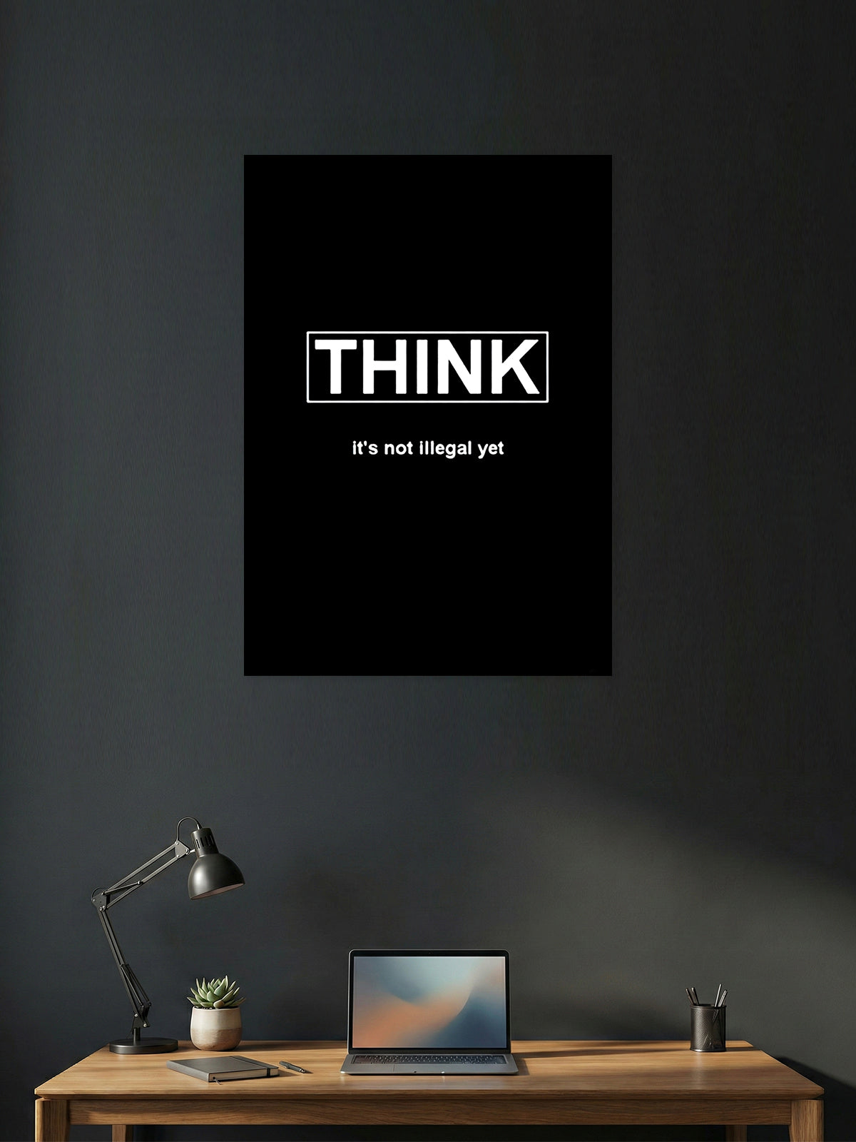Think – Minimalist Quote Poster